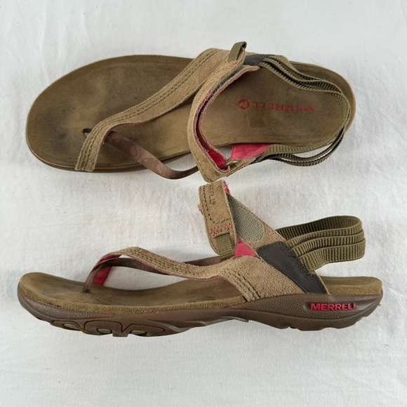 Merrill Mimosa Clove‎ Outdoor Sandal in Brown Size 10 - Picture 1 of 7